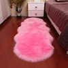 Super Soft Long Plush Living Room Carpet Artificial Wool Carpets for Living Room Anti-Slip Solid Color Sofa Bed Faux Fur Rug Mat 4