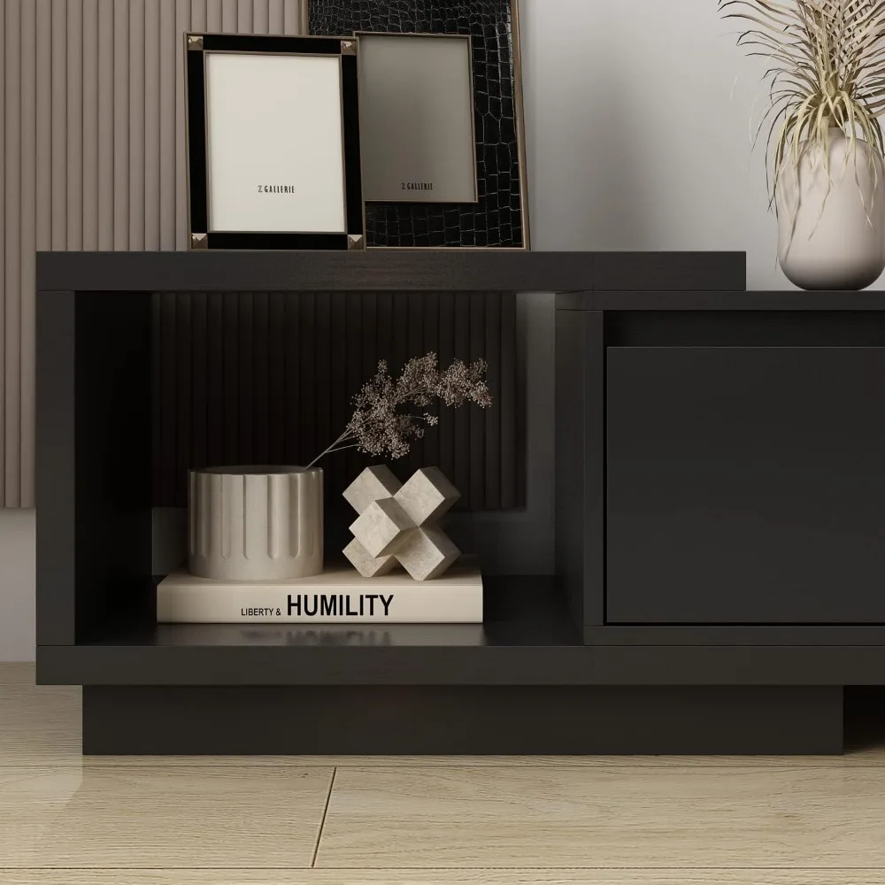 Deformable TV Console with 3 Drawers,Modern Extendable TV Stand in Stretch of65"-106'Wide,Wood Media Gaming Entertainment Center 5