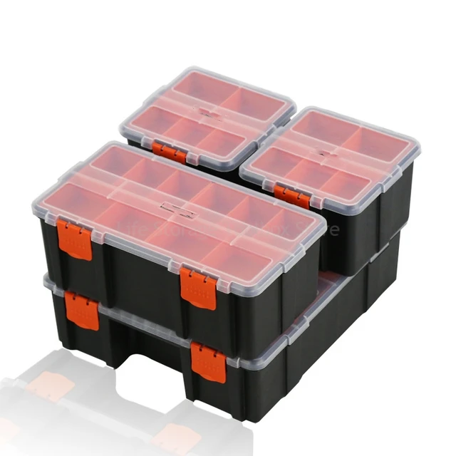 Tool Box Organizer Box Hardware Parts Storage Box Screw Organizer Household  Parts Box W/ Dividers Plastic ToolBox for Mechanics - AliExpress