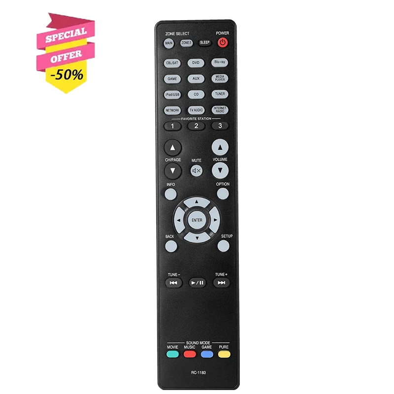 Rc-1183 Telecomando Rc1183 Compatibile Con Ricevitore Av Denon Avr-X2000 Avrx2000 Avr-E400 Controller Sostitutivo Avre400