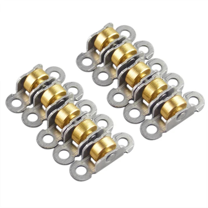 Sliding Door Roller 20pcs/lot Sliding Doors and Windows Rollers Pulley Metal Window Pulley Heavy Bearing Rollers Panning Cupboard Door Wheels