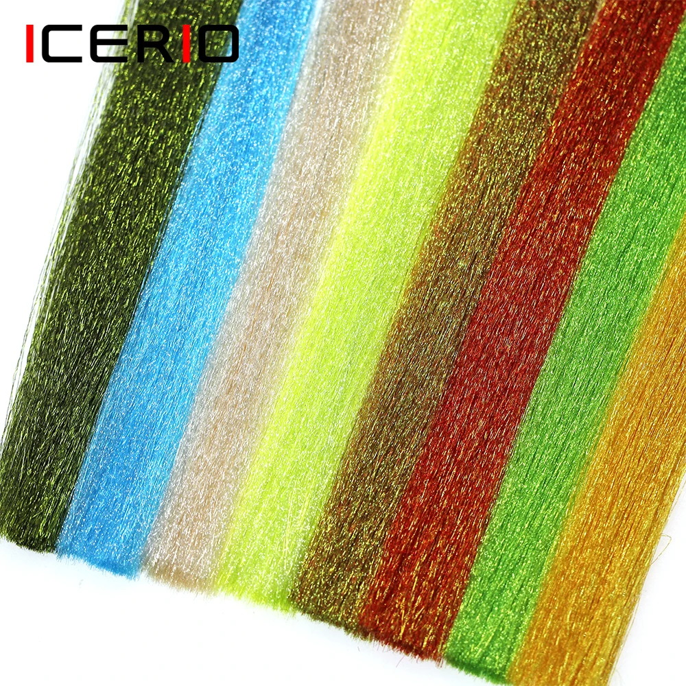 ICERIO Fluoro Fiber Flash Synthetic Fly Tying Material for Tying