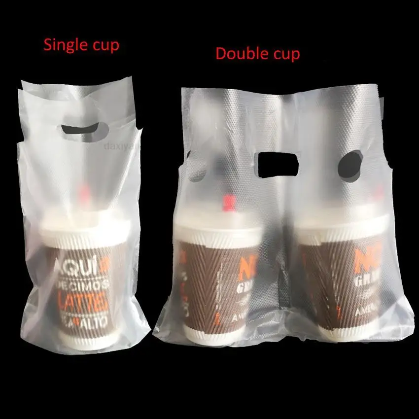 Clear Plastic Bag Cups, Plastic Bag Single Cup