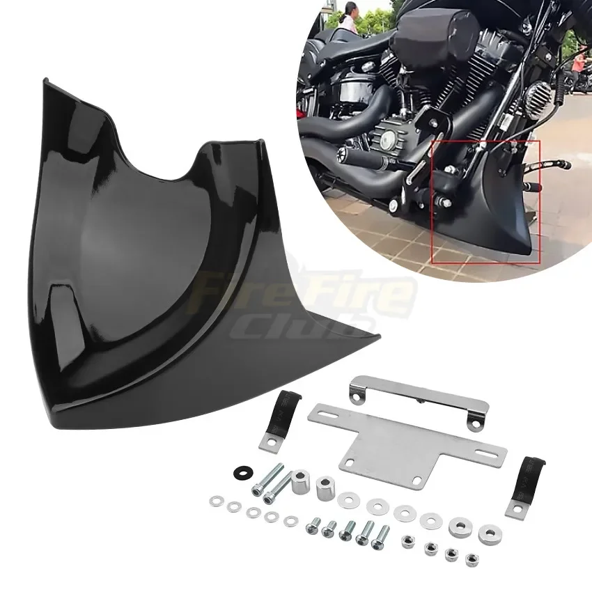 Motorcycle Lower Chin Fairing Front Spoiler Universal For Harley Fatboy Softai V-RODSportster XL Touring Glide All Model