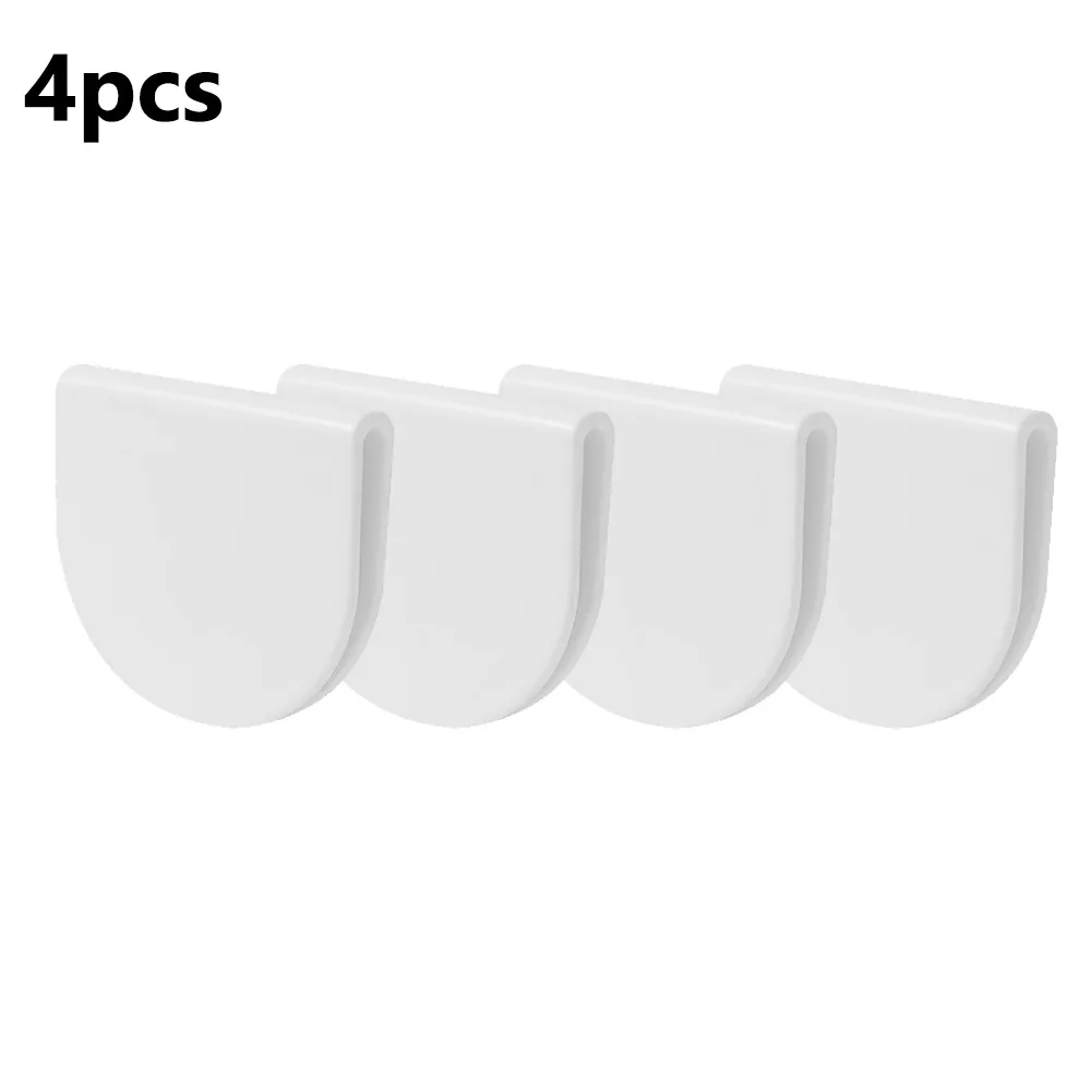 4PCS Shower Curtain Clip Bathroom Shower Curtain Clip Wind-proof Splash-proof Perforated Clips Fixing Clips shower curtain clips