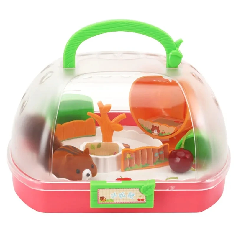 Simulation Cute Electric Squirrel Doll Play House Battery Powered Squirrel House Simulation Cute Electric Squirrel Doll 2