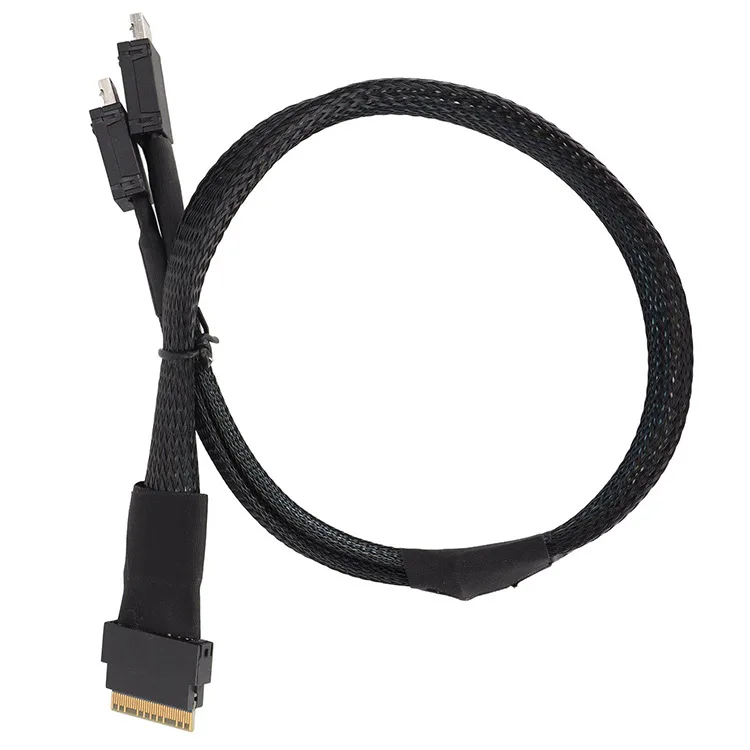 Pci-express Sff8654 8i 74pin para Dual Oculink 05 m Sff9611 - Imagem 3