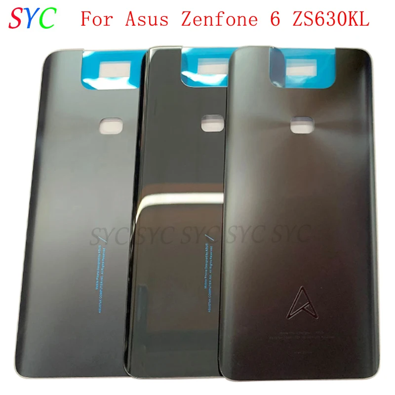 Original Rear Door Battery Cover Housing Case For Asus Zenfone 6 ZS630KL Back Cover with Logo Repair Parts