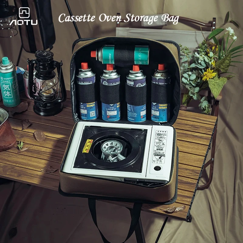 Camping Storage Bag For Cassette Oven Gas Canister Picnic Cookware Ground Nail Tool Kit