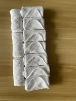 Hot sell wholesale Kindergarten pure cotton children's square towel white small towel 20*20cm household wipes 10pcs 2