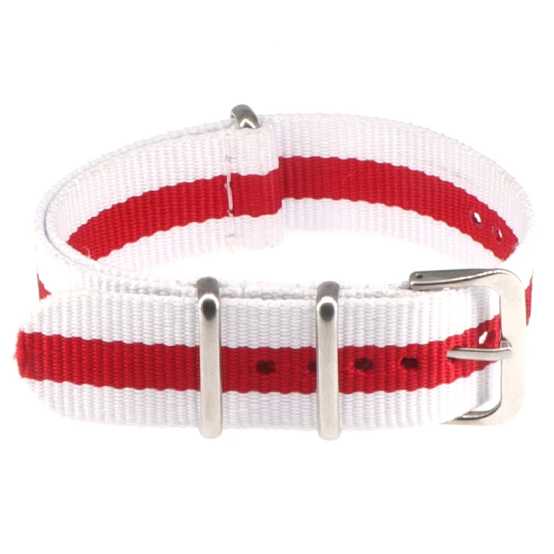 Nylon Army Sports Black Watch Strap with Belt Buckle