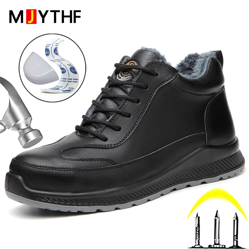 Insulated 6KV Safety Shoes, Anti-smashing, Anti-piercing, Oil-resistant Plush Warm Winter Boots Work Shoes, Electrician Shoes