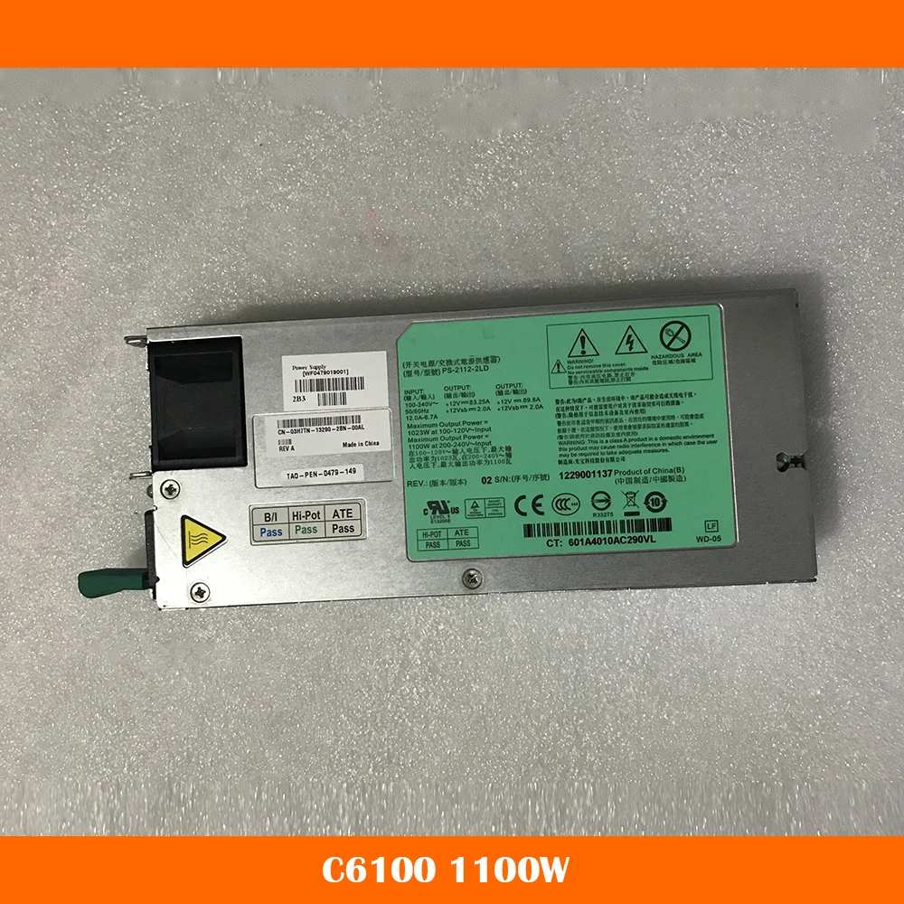 

Server Power Supply For DELL C6100 For LITEON PS-2112-2L LD PS-2112-2LD 1100W