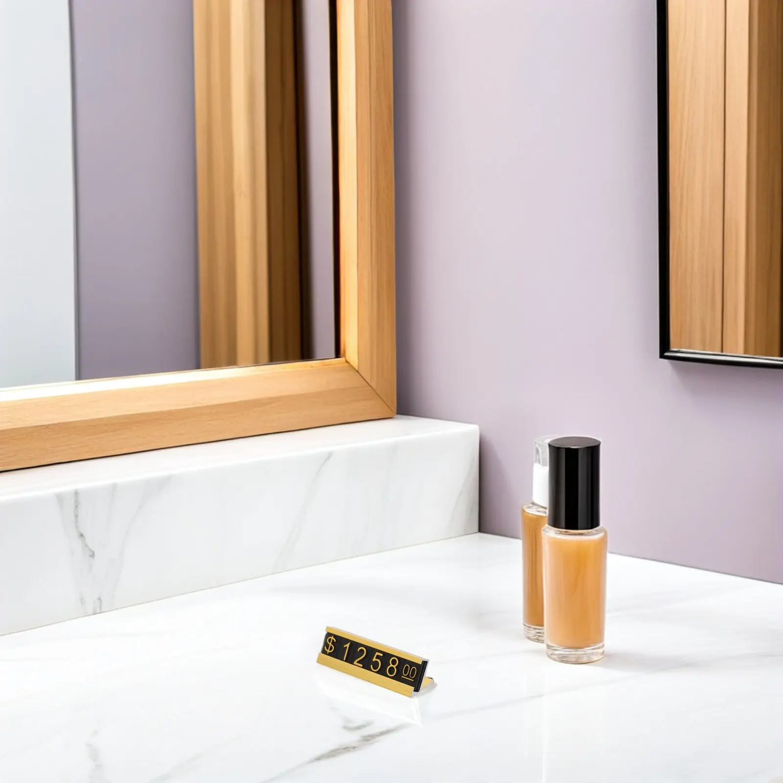 16세트 가격표 표시대 조절 가능한 매장 카운터 블록 유연한 보석 소매점 표시판 홀더 미니 가격 표시 큐브