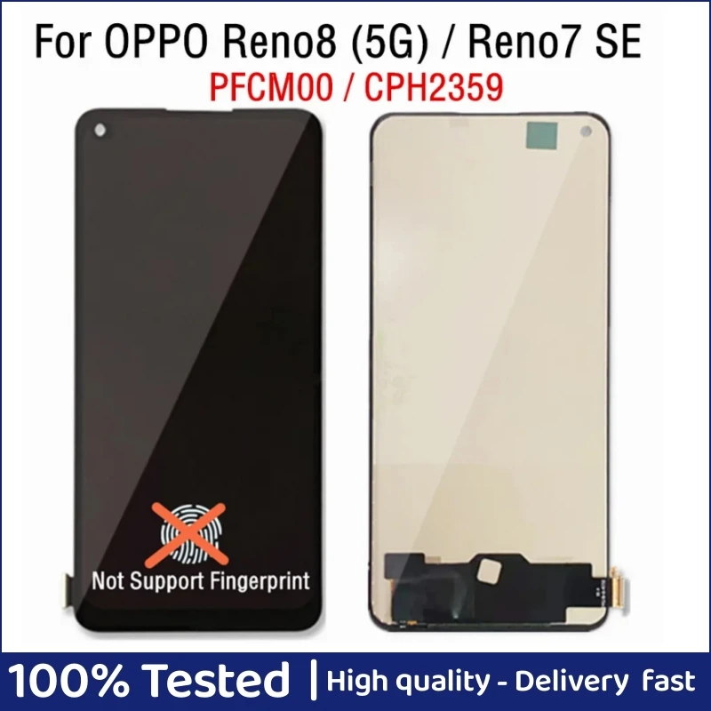 

6.43" TFT LCD For Reno7 SE PFCM00 LCD Display Touch Screen Digiziter Assembly Repair For OPPO Reno8 5G CPH2359 LCD