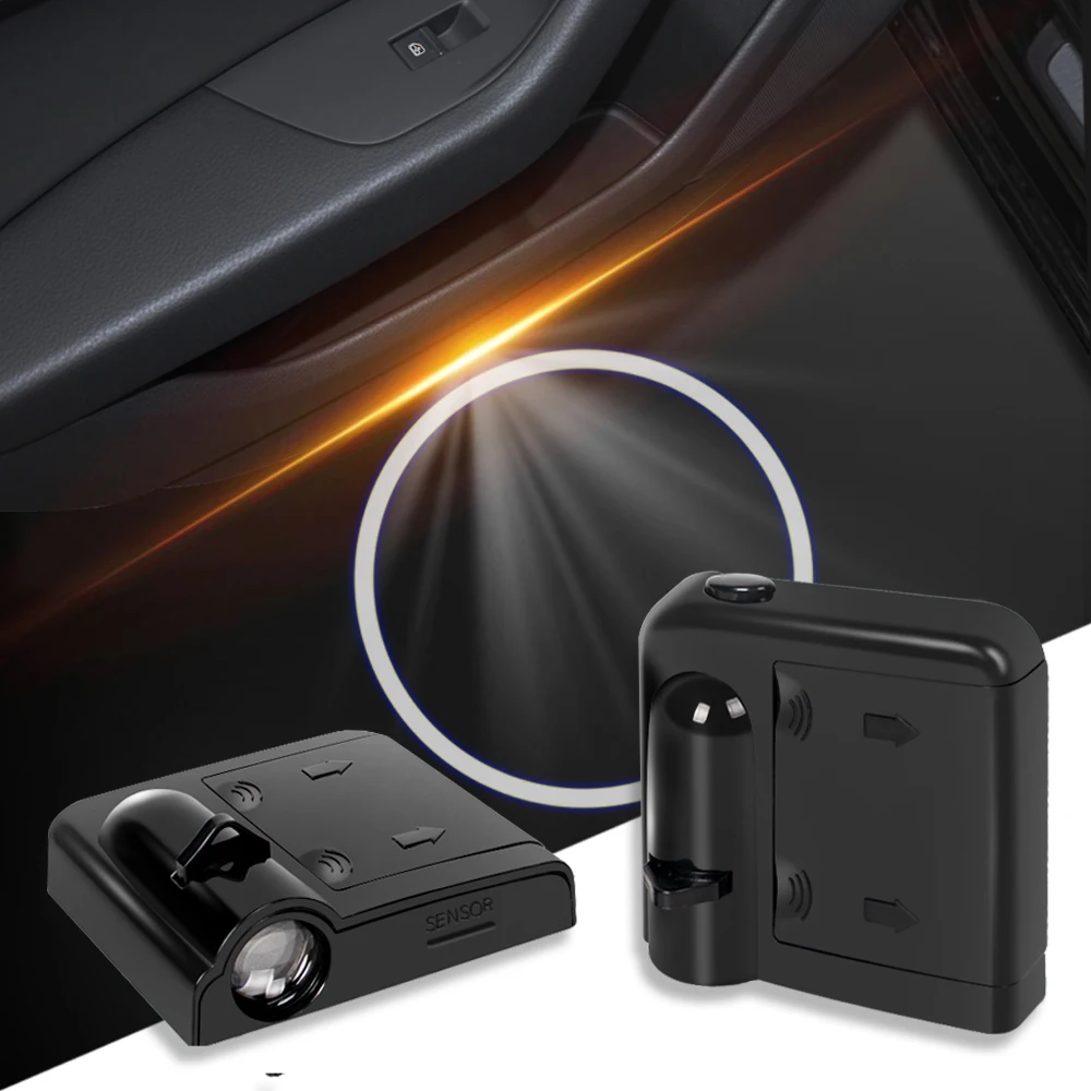 2 Pezzi Luci Di Benvenuto Per Portiera Dell'Auto Proiettore A Led Accessori Auto Per Fiat 500 Punto Ducato Argo Mobi Cronos Tipo Pulse Fiorino Idea