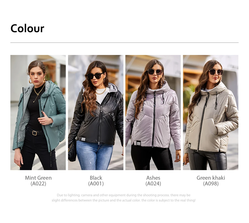 puffer coat with hood HaiLuoZi  New Women's Fashion Jacket Windproof Warm Big Pockets Spring Coat High Quality Brand Female Hooded Zipper Parkas 7817 puffer coat with hood