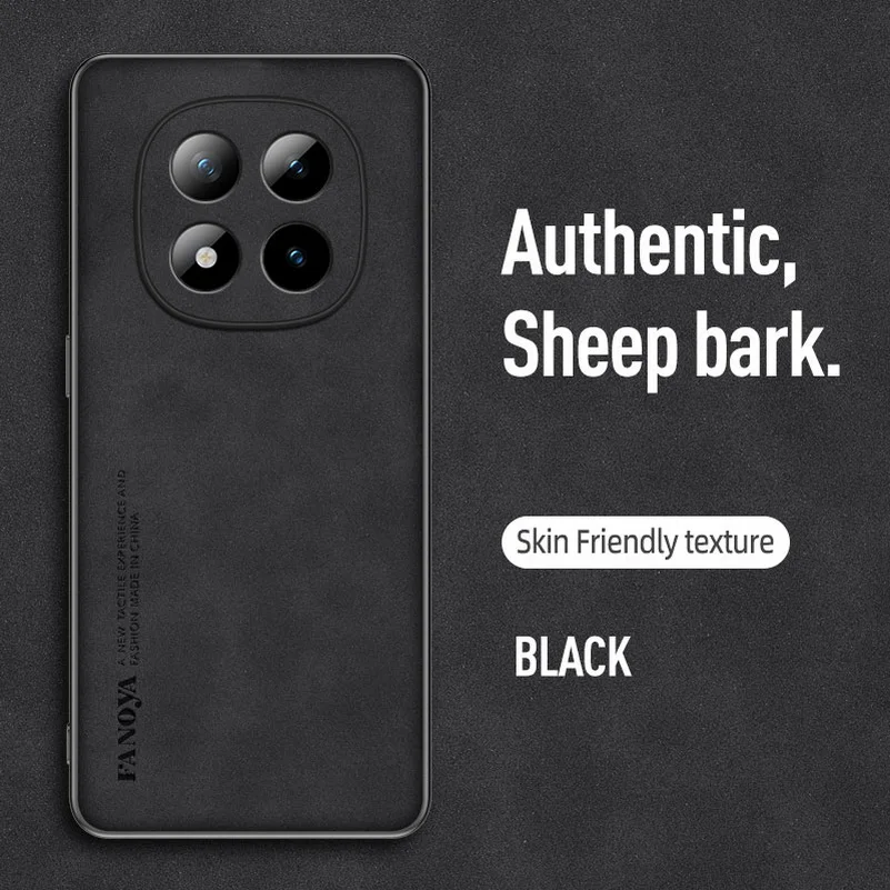 Leather Suede Protective Case with Slim Lens Cover