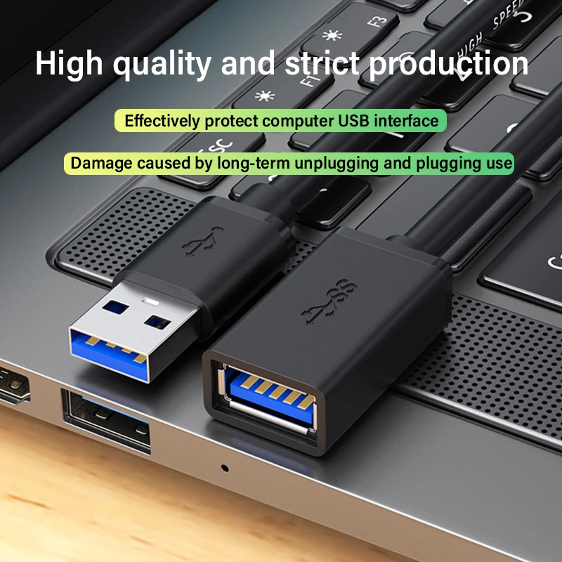 USB Extension Cable 3.0 5Gbps Male to Female for PC PS3 Laptop U Disk Smart TV