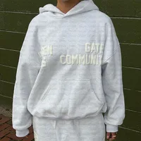 Men Women Hoodie Pants Unisex Sportswear Pullover Top Sweatpants Jacket Clothes Harajuku Sweatshirt Streetwear Couple Coat Suit 1