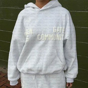 Men Women Hoodie Pants Unisex Sportswear Pullover Top Sweatpants Jacket Clothes Harajuku Sweatshirt Streetwear Couple Coat Suit 1