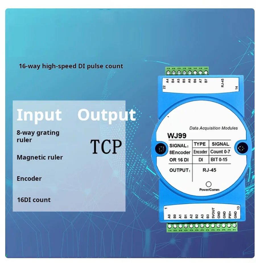 8Channel Grating Ruler Magnetic Grating Ruler Encoder 16CH DI Pulse Signal to Mo