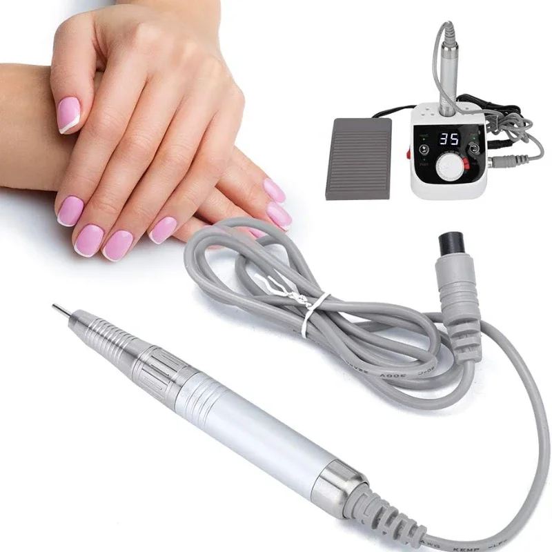Nail Drill Handpiece Electric Nail Polisher Handle Stable Low Noise Antislip Handle Beauty Salon Manicure Store Salon Shop 6