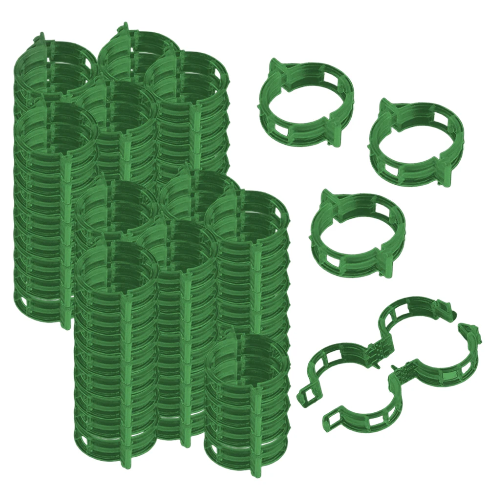 100PCS Plastic Plant Support Clips Reusable Plant Vine Connects Fixing Tool Vegetable Tomato Grafting Protect Garden Supplies