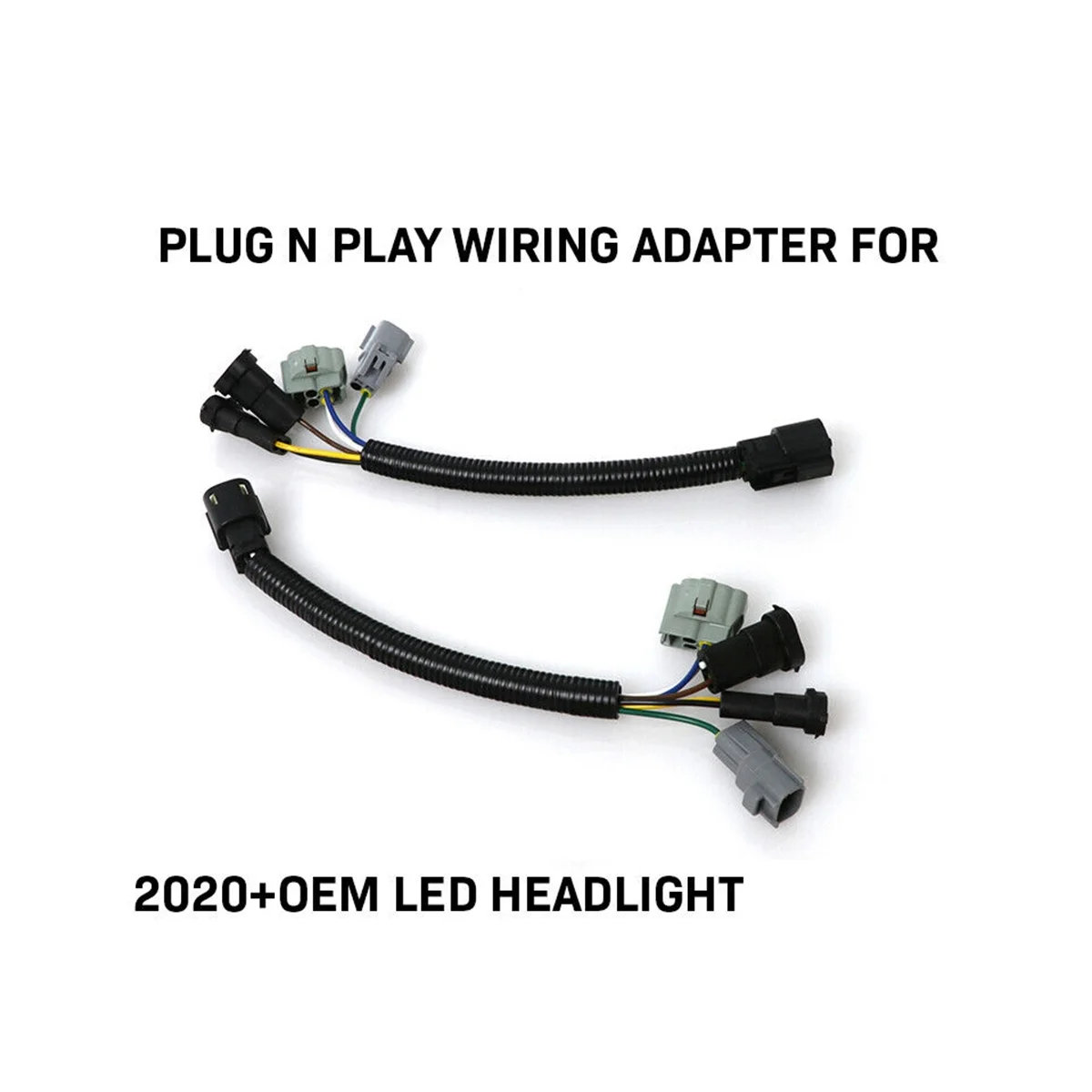 

Plug and Play Adapters for 16-20 Toyota Tacoma Fit 2020 Full LED Headlights