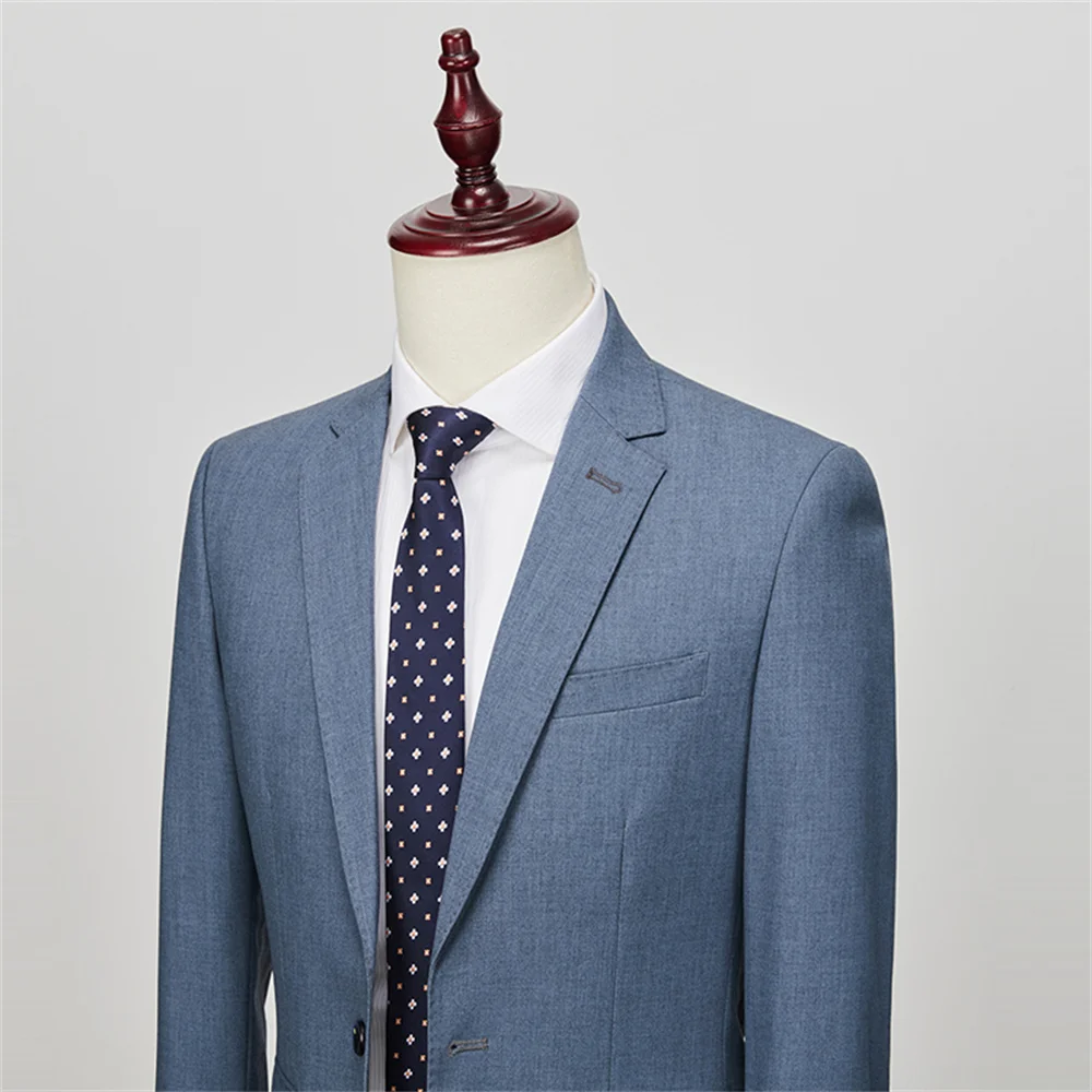 Elegant Male Suit 2023 New in Luxury Business Solid Color Wedding Banquet Party Tuxedo Dress Homme Blazer Pants Vest 3 Piece Set