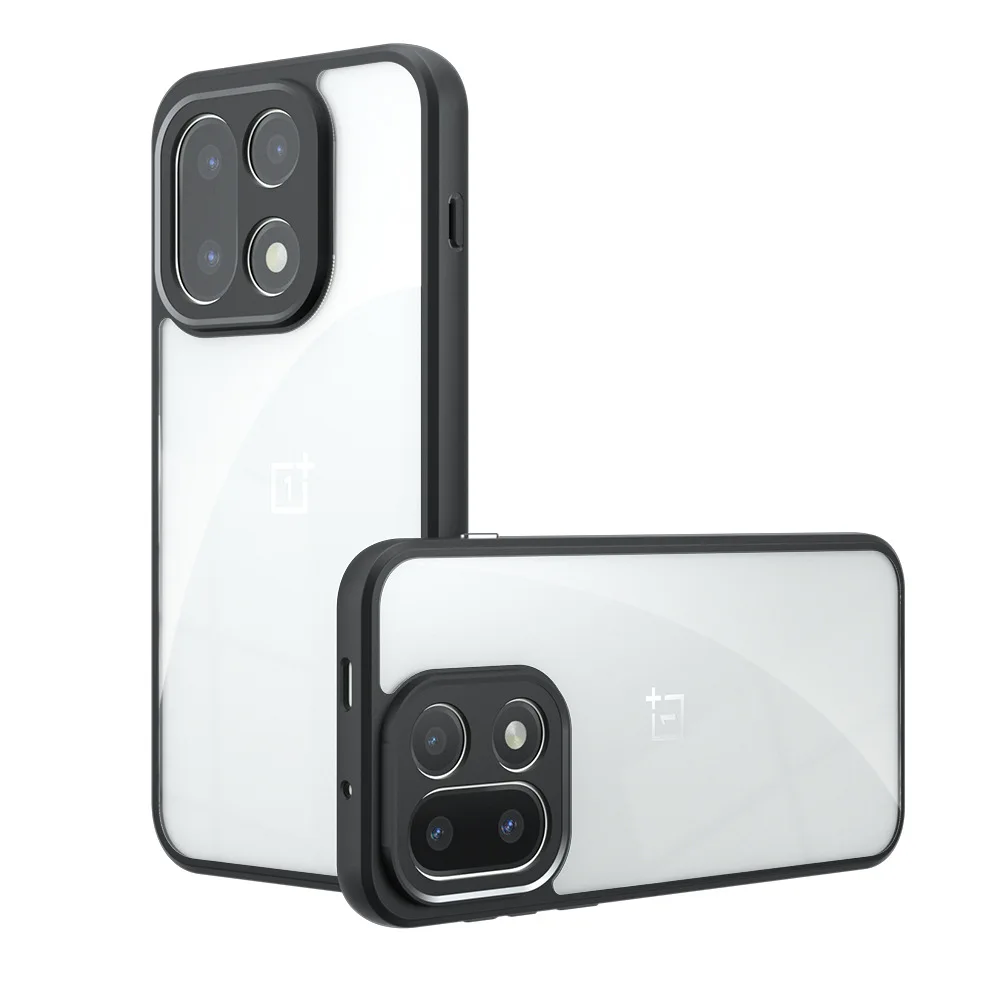 Luxury Frosted Matte Acrylic Shockproof Case - Transparent Hard Cover with Enhanced Protection Bumper