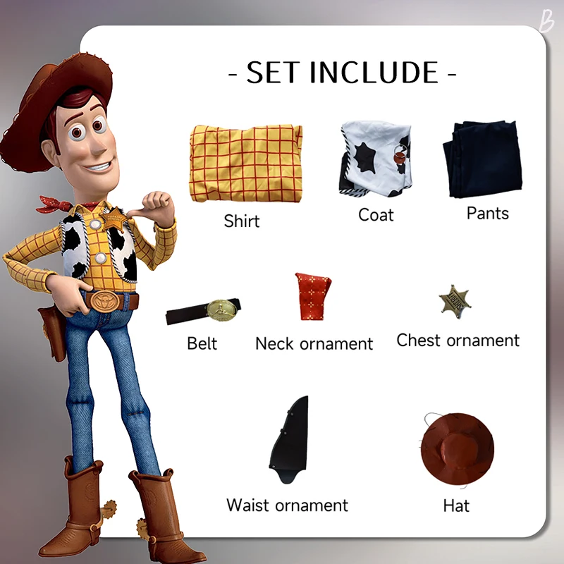 Woody Cosplay Costume Jessie Adult Carnival Uniform Anime Halloween Party Costumes Masquerade Men Game