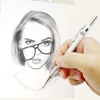 Transparent Mechanical Pencil 0.3, 0.5, 0.7, 0.9mm with Lead Refills Set for Sketching Automatic Pencils Art Drawing Painting 4