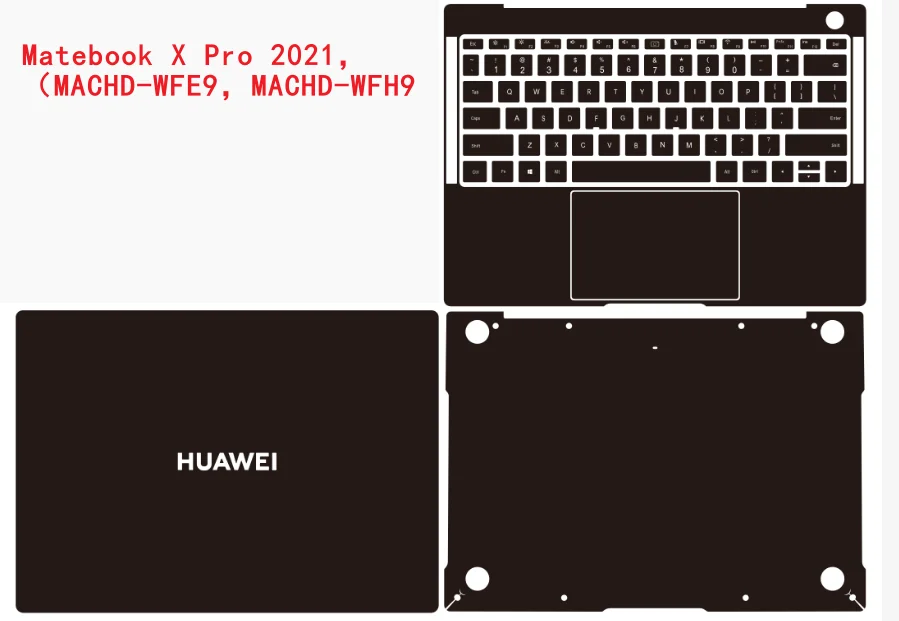 메이트북 X 프로 2024 2023 메이트북 X 프로 2022 2021 2020 2019 2018 전체 바디 노트북 비닐 데칼 커버 스티커 스킨 보호 필름