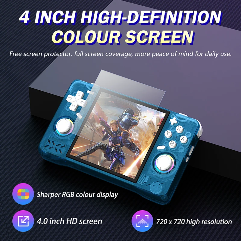 Newest XF40H Retro Handheld Game Console Linux 4.0'' IPS Screen