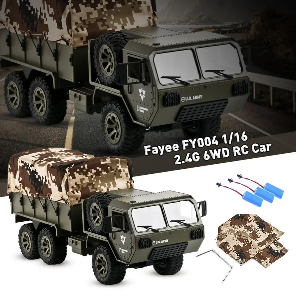 Hot Sale 6 Wheel Drive 2.4G APP Radio Control 720P HD Camera Military Loadable Army Truck Climbing  Card Hobby RC Car Toy Gift 4