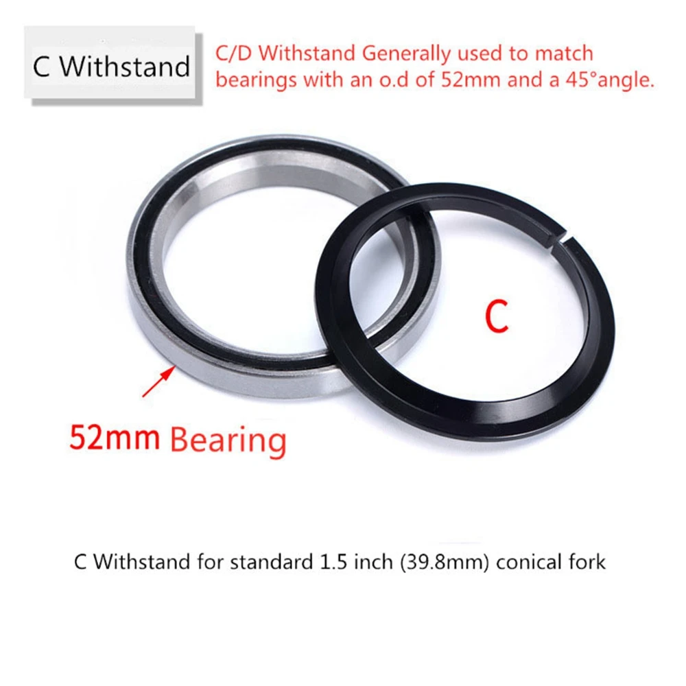 Risiko 1,5 Zoll Fahrrad Headset Basis Spacer Krone Rennrad Headset Unterlegscheibe Fahrradteile 29,9 mm konische Gabel gerade Gabel 45 Grad – Detail 6