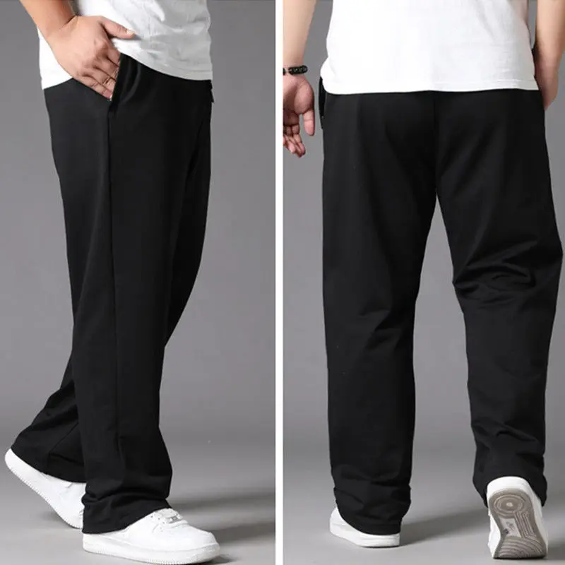 10XL Black Winter Pants Men Oversize Warm Plush Fluff Thickening Pants Trousers Oversize Comfortable Elastic Waist Big Pants Men 2