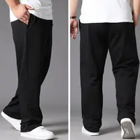 10XL Black Winter Pants Men Oversize Warm Plush Fluff Thickening Pants Trousers Oversize Comfortable Elastic Waist Big Pants Men 2