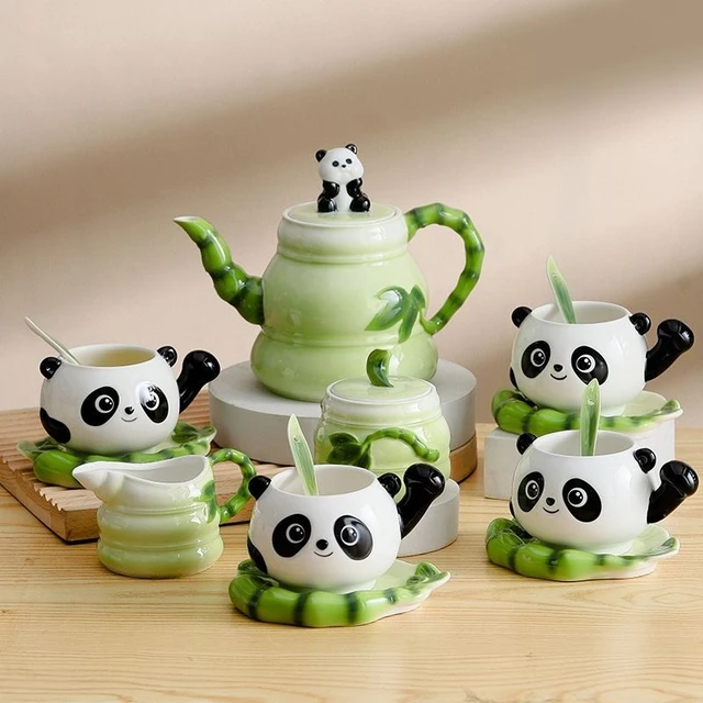 Milk Bottle Christmas 250ml, Panda Christmas Gift Cup