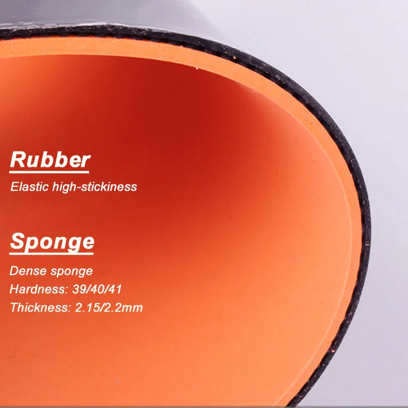 DHS Hurricane 8 Table Tennis Rubber Elastic High-stickiness for Speed & Loop Pimples-in Ping Pong Rubber with Dense Sponge Table Tennis Rubber Table Tennis Sponge