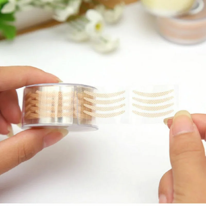 Double Eyelash Tape double fold eyelid tape Invisible Eyelid Lift Band Self Adhesive Transparent Eyelid Decals Fiber Waterproof Eye Stickers 600PCS