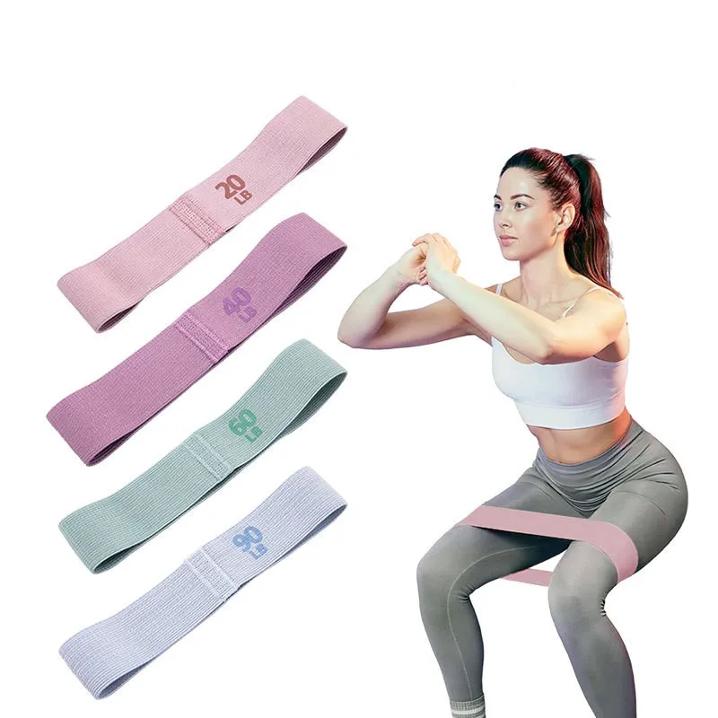 Fabric Elastic Resistance Bands for Yoga, Pilates, and Home Workouts