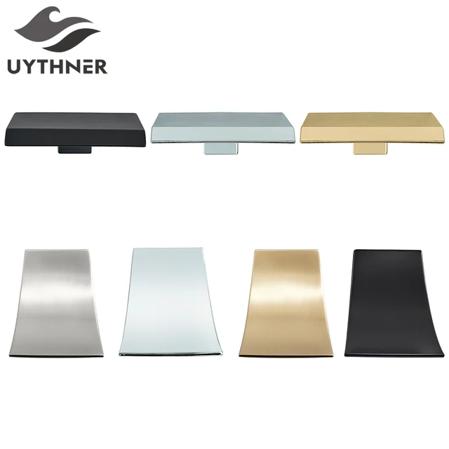 ทองเหลืองน้ําตกก๊อกน้ําติดผนัง Bath Spout ก๊อกน้ําห้องน้ํา Outlet ก๊อกน้ําอุปกรณ์เสริม Chrome/ทอง/สีดํา/นิกเกิล 1