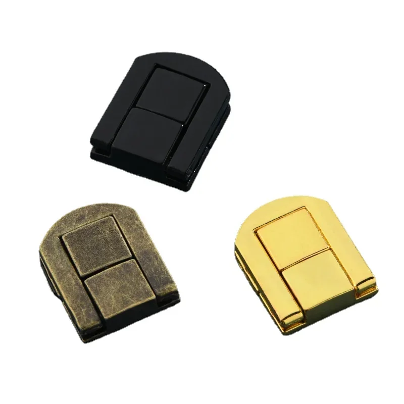 2pcs Box Latches Zinc Alloy Catch Chest Clip Clasp Toggle Lock retro Bronzed Hasps Jewelry Suitcase Buckle Hardware accessories