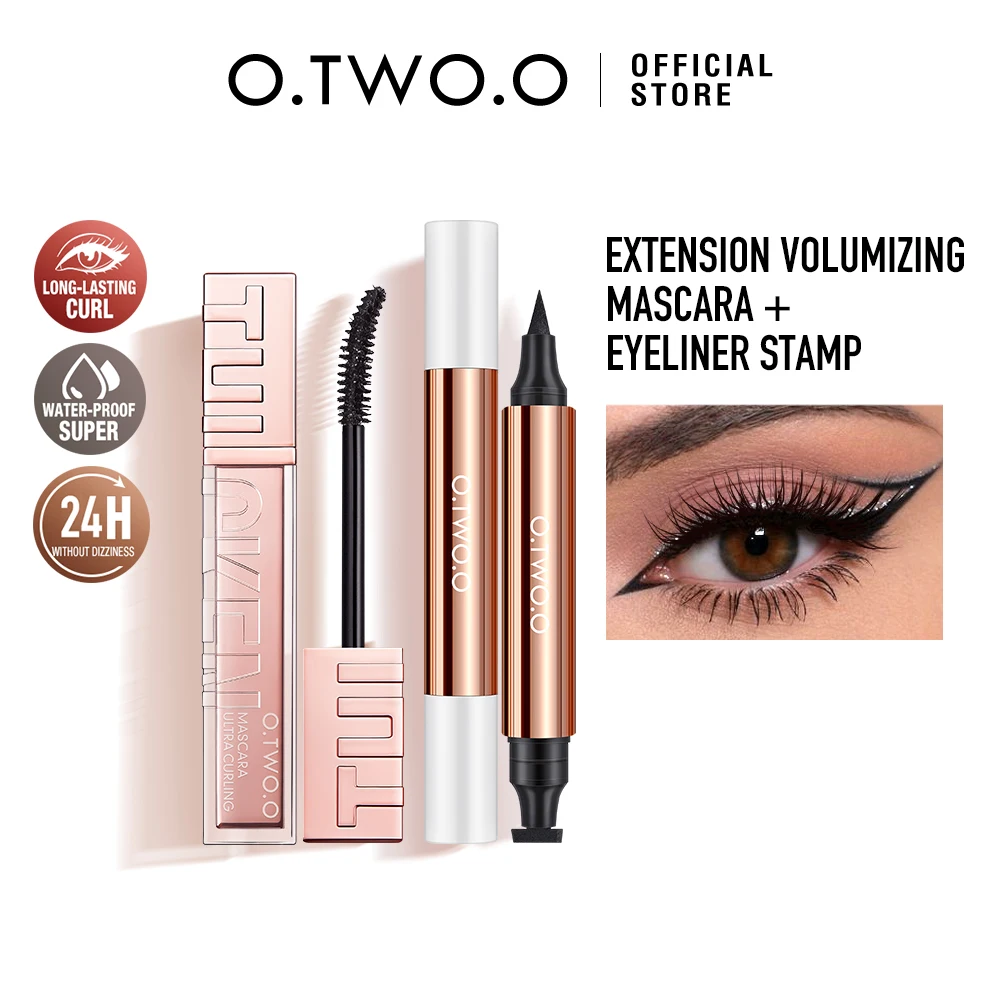Eyeliner Stamp 5D Mascara Black Liquid Eyeliner Waterproof Eye Makeup Set