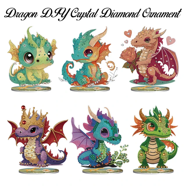5d Diamond Painting Color Dragon  Diamond Painting Cartoon Dragon -  Diamond Painting - Aliexpress