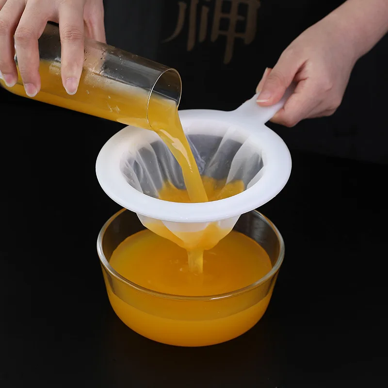 Soya Milk Strainer Juice Strainer Dregs Separator Filter with Handle Kitchen Spoon Mesh Strainer Kitchen Items Kitchen Gadgets
