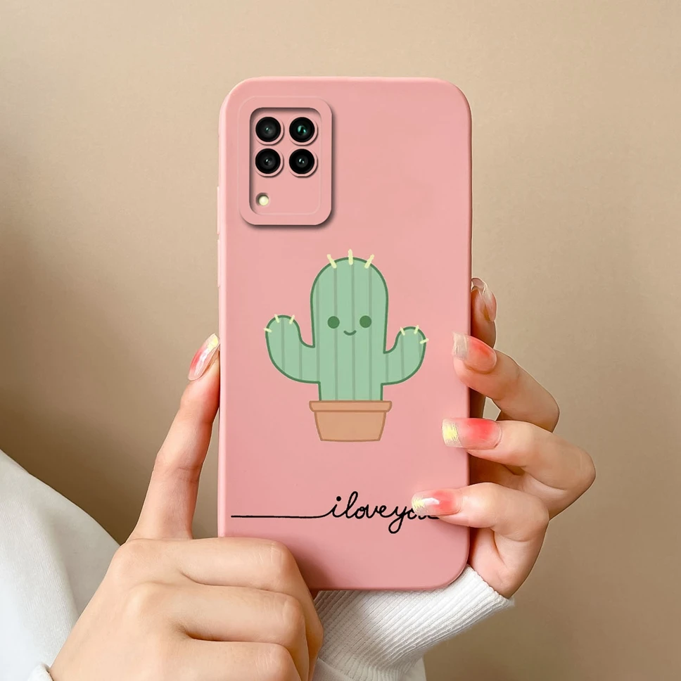 Lovely Astronaut Smooth Liquid Back Cover Case for Huawei P40 Lite Series