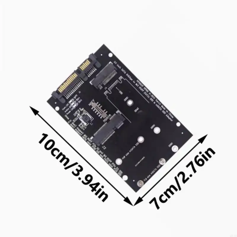 SATA3 to M.2 NGFFs MSATA External HDDs Enclosure SSDs Adapter Card for Computer Q81E